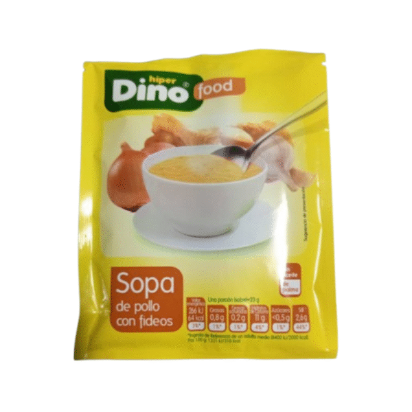 Sopa de Pollo con Fideos - Dino Food (20g)