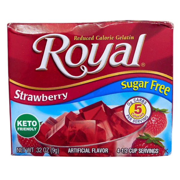 Gelatina Sin Azúcar de Fresa - Royal (9g)