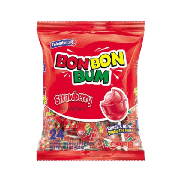 Chupa Chupa de Fresa - BonBonBum Colombina (408g)