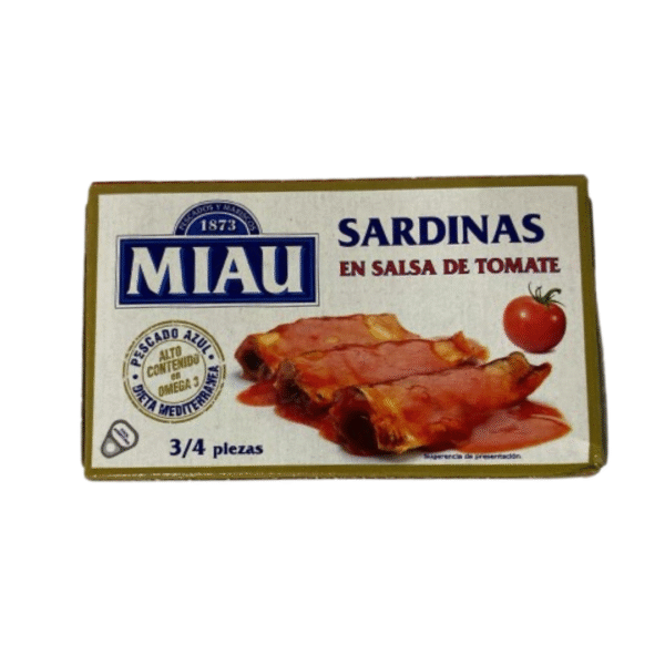 Sardina en Salsa de Tomate - MIAU (3/4 Piezas)