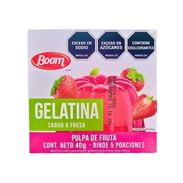 Gelatina de Fresa - Boom (40g)