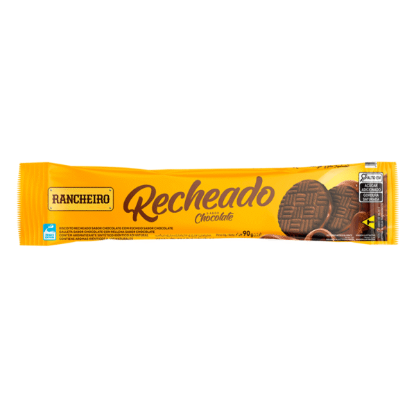 Galletas Recheado con Relleno de Chocolate - Rancheiro (90g)