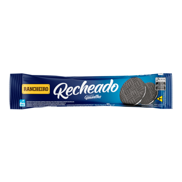 Galletas Recheado con Relleno de Vainilla - Rancheiro (90g)
