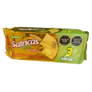 Galletas Saladas Sabor a Mantequilla-3Tacos -Salricas (300g)