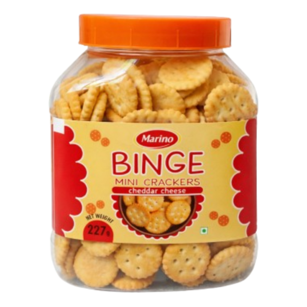 Galletas Saladas Sabor a Queso - Marino Binge (227g)