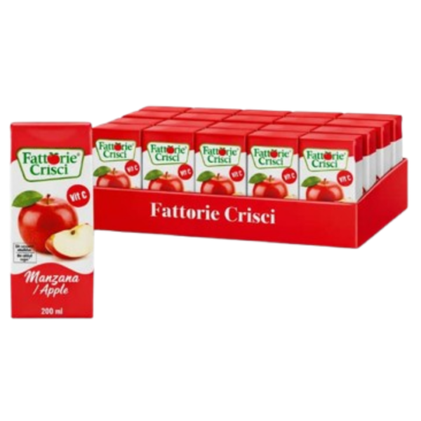 Caja de Jugo de Manzana - Fattorie Crisci (24U x 200ml)(1) Caja de Jugo de Manzana - Fattorie Crisci (24U x 200ml)